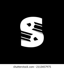 Letter S Pencil Logo Design Template Inspiration, Vector Illustration.