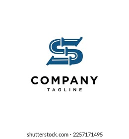 
Letter S Pipe Plumbing Logo icon vector template.eps