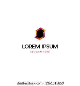Letter S Pixel Geometric Creative Business Logo
