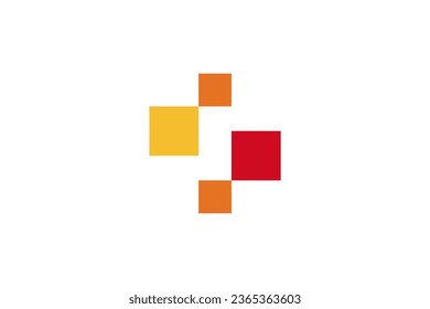 letter s pixel logo design vector premium