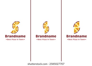 Letter S Pizza Logo, for pizzerias, food delivery services, or restaurants