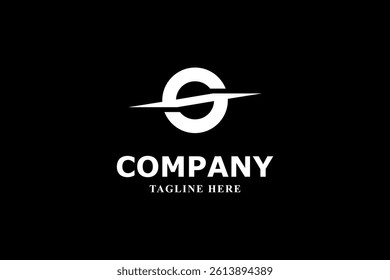 letter s and planet modern logo design