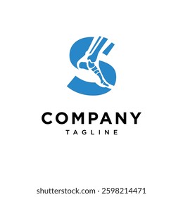 Letter S Podiatry Logo Icon Vector