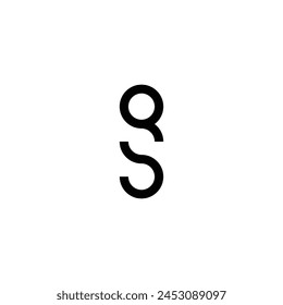 letter S and Q simple logo symbol vector