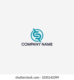 letter S and R logo design