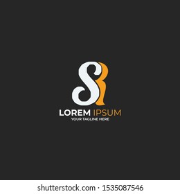letter s + r logo monogram tempalte vektor