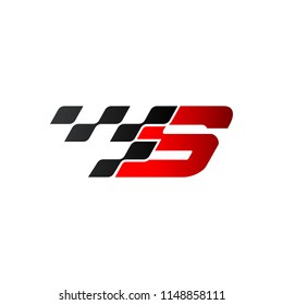 Letter S Racing Flag Logo Stock Vector (Royalty Free) 1148858111 ...