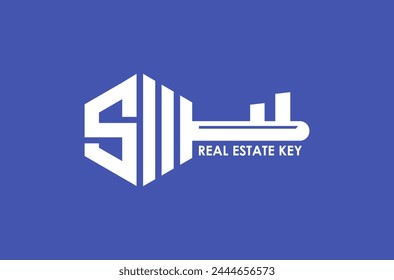 Letter S Real Estate Key Logo Design vector icon symbol illustrations. A multifunctional logo that can be used in many real estate home business companies and services. It is ready to print.