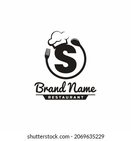 Letter S Restaurant Food Logo Design