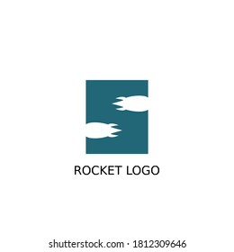 Letter S Rocket Logo for an airline or business.