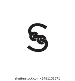 Letter S Rope logo icon vector template.eps