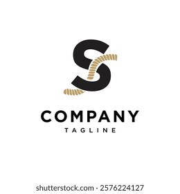 Letter S Rope Logo Icon Vector