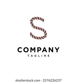 Letter S Rope Logo Icon Vector