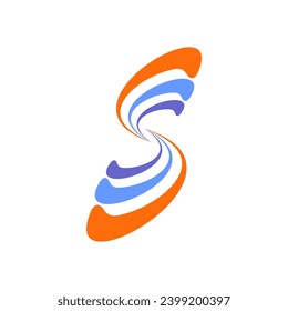 icono de letra s redondo simple