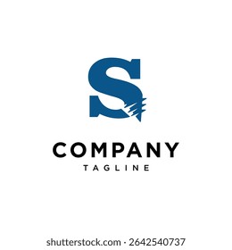 Letter S Screw logo Icon Vector