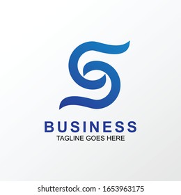 Letter S, SD, CD, DD logo vector design illustration with blue colors for business name