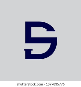 Letter S, SD, DS, D and S, S and D, combined logo icon design template elements