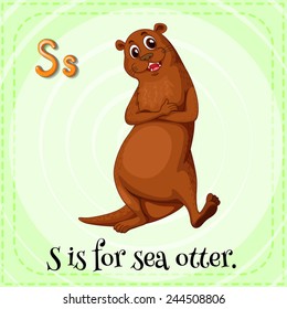 A letter S for sea otter