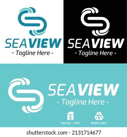 Letter S Sea View Logo