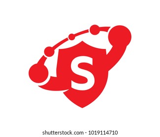 Letter S Security Logo Template Design Vector, Emblem, Design Concept, Creative Symbol, Icon