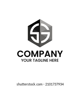 Letter S or SG hexagon logo vector, Perfect to use for any business and industry.