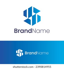 Letter S Shape Technology Logo Design