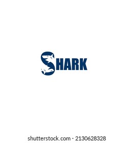 Letter S Sharks logo design. Modern shark logo. Fish icon and symbol