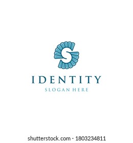 Letter S Shells Modern Business Logo
