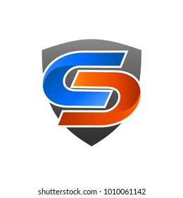 Letter S Shield Logo