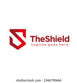 letter S shield logo design vector template. security, protector, technology, website, company symbol icon. 