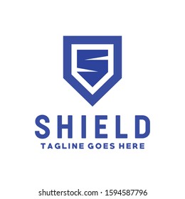 Letter S For Shield Logo Design Company And Business