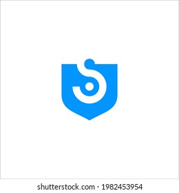 Buchstabe S mit Logo-Design, Vektorsymbol