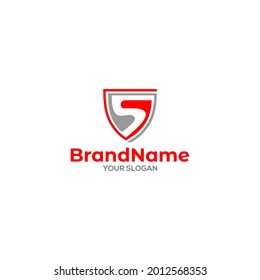 Letter S in Shield Logo Design Vector
