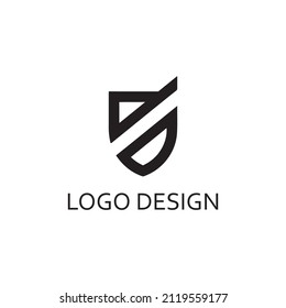 plantilla de diseño del logotipo del escudo de letras s adecuada para logotipos del jugador