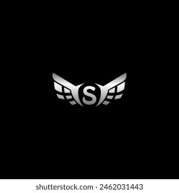 Letter S Schild Logo Design Vektorgrafik