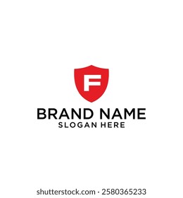Letter S shield logo design vector