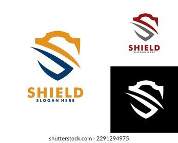 letter S shield logo, Security Logo Protection Symbol Vector Logo Design