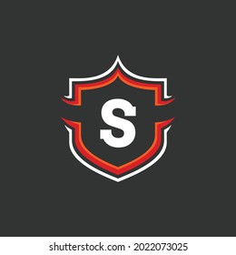 Letter S and Shield Logo Template