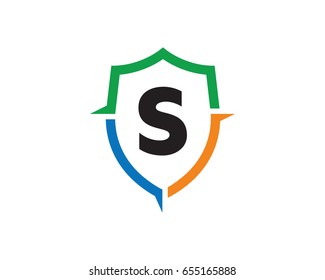 Letter S Shield Logo Template Design Vector, Emblem, Design Concept, Creative Symbol, Icon