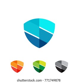 letter S shield logo template