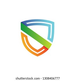 Letter S Shield Logo Vector