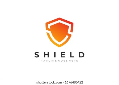 Letter S Shield Security Logo Protection Symbol Vector Logo Design