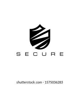 Letter S Shield for the security technology logo/icon