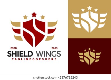 Logo-Design des Letter S Shield Vektorsymbol-Symbol