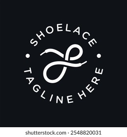 letra S shoelace logotipo design, vetor de modelo vintage