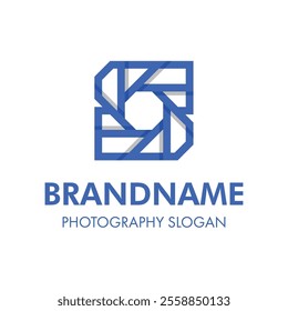 Letter S Shutter Logo, symbolizes precision, focus, and professionalism