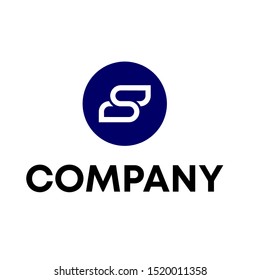 letter S sign template vector logo