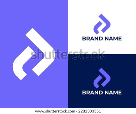 Letter S Simple abstract minimalist logo for sport company