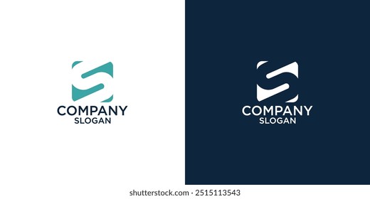 letter s simple abstract monogram logo vector design