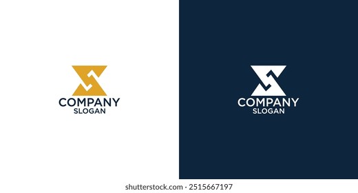 Letra S Diseño de Vector de logotipo de monograma abstracto simple